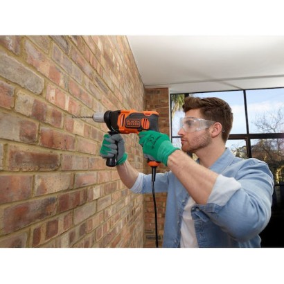 Black & Decker Κρουστικό Δράπανο 850W με 6 Τρυπάνια