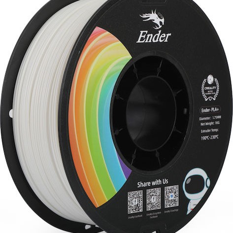 Creality3D PLA 3D Printer Filament 1.75mm Λευκό 1kg (Spool)