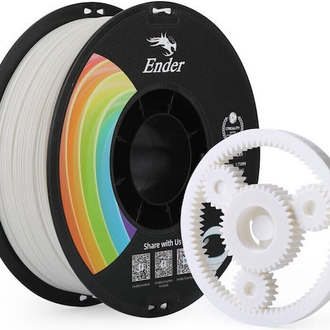 Creality3D PLA 3D Printer Filament 1.75mm Λευκό 1kg (Spool)