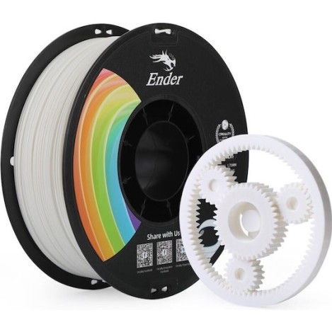 Creality3D PLA 3D Printer Filament 1.75mm Λευκό 1kg (Spool)