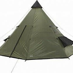 Grand Canyon Indiana 8 Σκηνή Camping Teepee Πράσινη 4 Εποχών για 8 Άτομα 400x400x250εκ.