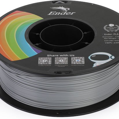 Creality3D PLA 3D Printer Filament 1.75mm Γκρι 1kg (Spool)