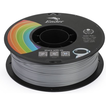 Creality3D PLA 3D Printer Filament 1.75mm Γκρι 1kg (Spool)