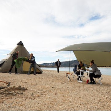 Grand Canyon Shelter Zuni 3 Σκίαστρο Παραλίας Μπεζ 300εκ.