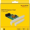 DeLock Κάρτα PCIe σε 4 θύρες SATA