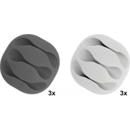 DeLock 18297 Clips Οργάνωσης Καλωδίων 6τμχ Λευκό