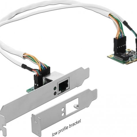 DeLock Ενσύρματη Κάρτα Δικτύου Gigabit (1Gbps) Ethernet Μini PCI-e