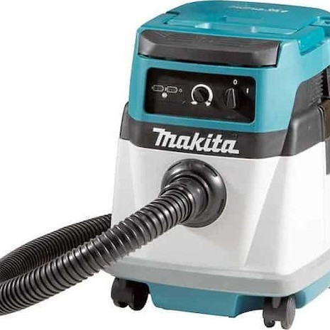 Makita Επαναφορτιζόμενη Σκούπα Υγρών / Στερεών Χωρίς Φορτιστή και Μπαταρία με Πλαστικό Κάδο 15lt