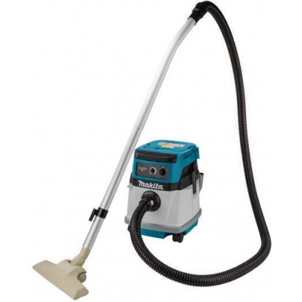 Makita Επαναφορτιζόμενη Σκούπα Υγρών / Στερεών Χωρίς Φορτιστή και Μπαταρία με Πλαστικό Κάδο 15lt