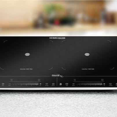 Rommelsbacher Επιτραπέζια Εστία Επαγωγική Διπλή Μαύρη