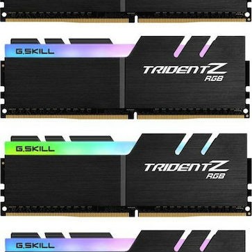 G.Skill Trident Z RGB DDR4 32GB RAM με 4x8GB Modules και Ταχύτητα 3600 για Desktop