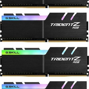 G.Skill Trident Z RGB DDR4 64GB RAM με 4x16GB Modules και Ταχύτητα 3600 για Desktop