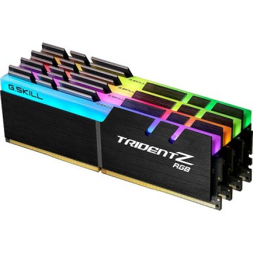 G.Skill Trident Z RGB DDR4 64GB RAM με 4x16GB Modules και Ταχύτητα 3600 για Desktop