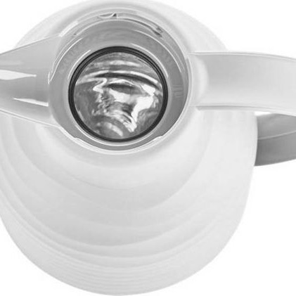 Emsa Jug Quick Press Κανάτα Θερμός Πλαστικό 1lt Λευκό με Λαβή