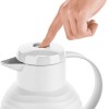 Emsa Jug Quick Press Κανάτα Θερμός Πλαστικό 1lt Λευκό με Λαβή