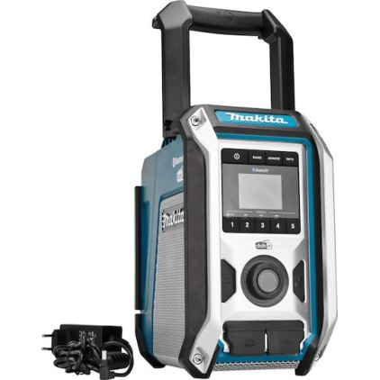 Makita DMR115 Επιτραπέζιο Ραδιόφωνο Επαναφορτιζόμενο DAB+ με Bluetooth Μπλε