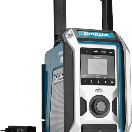 Makita DMR115 Επιτραπέζιο Ραδιόφωνο Επαναφορτιζόμενο DAB+ με Bluetooth Μπλε