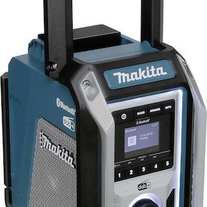 Makita DMR115 Επιτραπέζιο Ραδιόφωνο Επαναφορτιζόμενο DAB+ με Bluetooth Μπλε