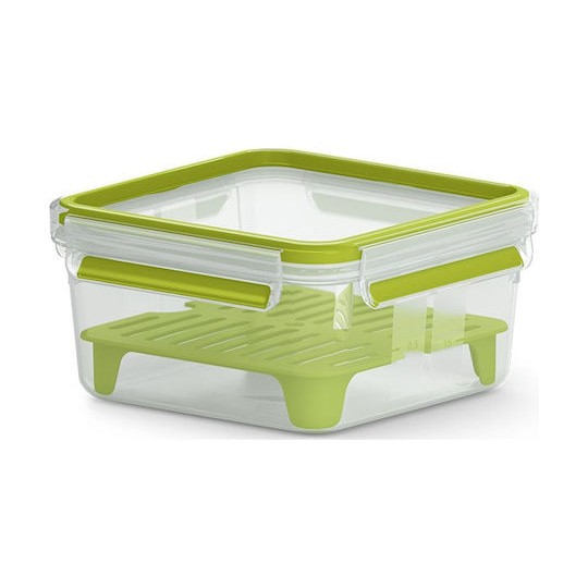 Emsa Clip & Go Δοχείο Φαγητού Πλαστικό Πράσινο 1.3lt
