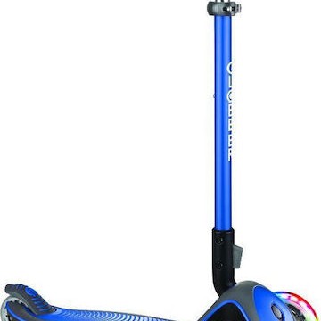Globber Παιδικό Πατίνι Αναδιπλούμενο Elite Deluxe Lights Τρίτροχο για 3+ Ετών Μπλε