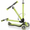 Globber Παιδικό Πατίνι Αναδιπλούμενο Elite Deluxe Lights Τρίτροχο για 3+ Ετών Πράσινο