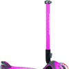 Globber Παιδικό Πατίνι Αναδιπλούμενο Elite Deluxe Lights Τρίτροχο για 3+ Ετών Ροζ