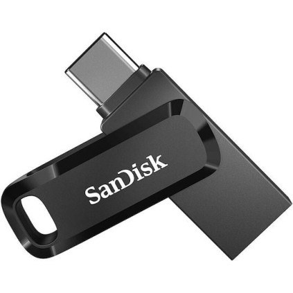 Sandisk Ultra Dual Drive Go 256GB USB 3.1 Stick με σύνδεση USB-A & USB-C Μαύρο