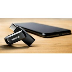 Sandisk Ultra Dual Drive Go 256GB USB 3.1 Stick με σύνδεση USB-A & USB-C Μαύρο