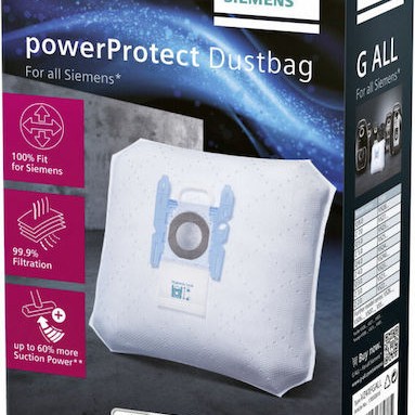 Siemens Σακούλες Σκούπας 4τμχ Συμβατή με Σκούπα Bosch / Siemens