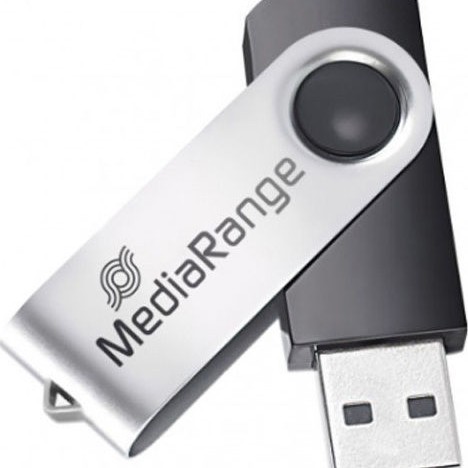 MediaRange 16GB USB 2.0 Stick Ασημί