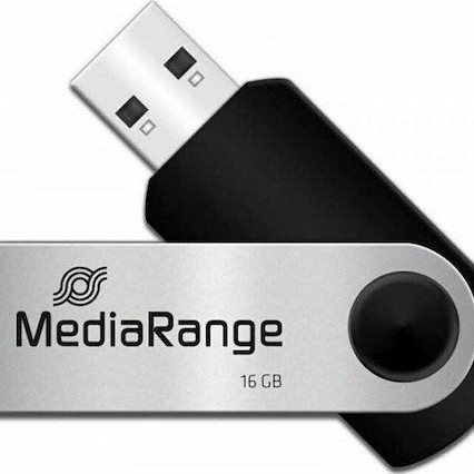 MediaRange 16GB USB 2.0 Stick Ασημί