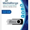 MediaRange MR911 32GB USB 2.0 Black/Silver