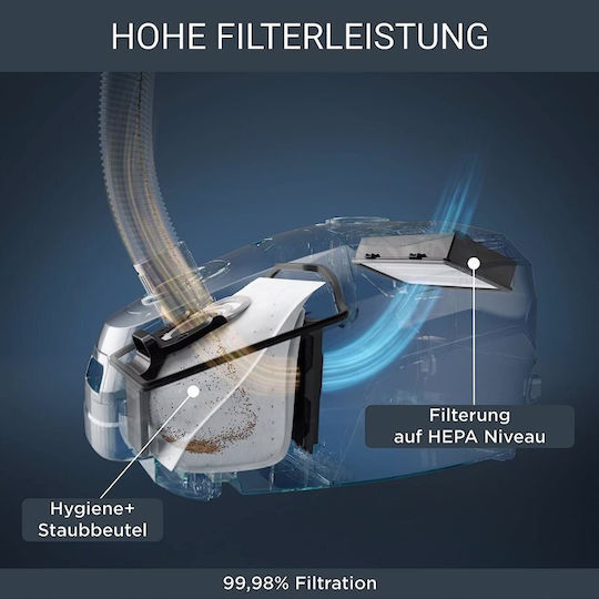 Rowenta Green Force Max Ηλεκτρική Σκούπα 900W με Σακούλα 4.5lt Μαύρη