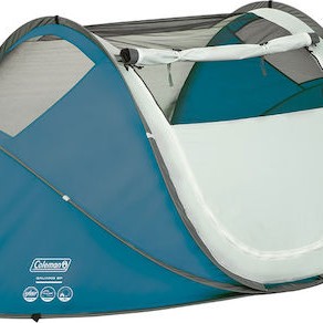 Coleman Galiano 4 Σκηνή Camping Pop Up Μπλε 3 Εποχών για 4 Άτομα 280x200x100εκ.