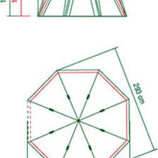 Coleman OctaGo Σκηνή Camping Μπλε με Διπλό Πανί 3 Εποχών για 3 Άτομα 293x270x147εκ.
