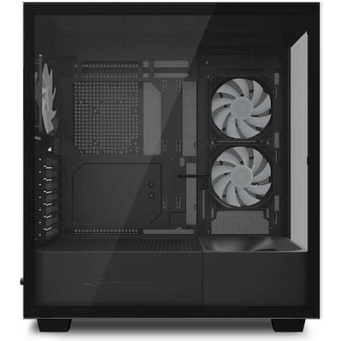 Sharkoon Rebel C60 RGB Gaming Midi Tower Κουτί Υπολογιστή με Πλαϊνό Παράθυρο Μαύρο