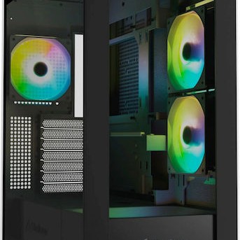 Sharkoon Rebel C60 RGB Gaming Midi Tower Κουτί Υπολογιστή με Πλαϊνό Παράθυρο Μαύρο