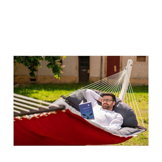 Amazonas Fat Αιώρα Διπλή Υφασμάτινη Red 237x146εκ.