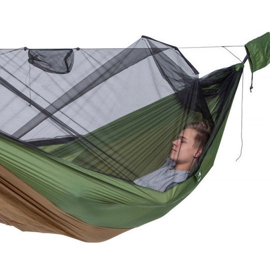 Amazonas Adventure Hero XXL Αιώρα Αλεξίπτωτο Διπλή Υφασμάτινη Πορτοκαλί 305x160εκ.