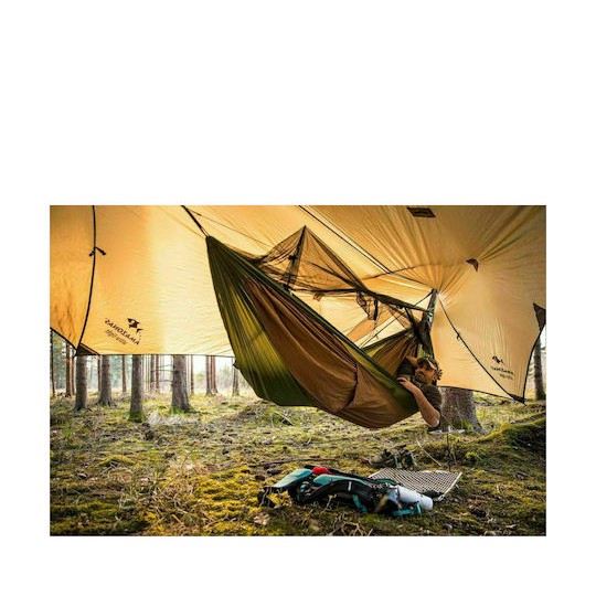 Amazonas Adventure Hero XXL Αιώρα Αλεξίπτωτο Διπλή Υφασμάτινη Πορτοκαλί 305x160εκ.