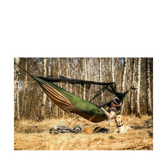 Amazonas Adventure Hero XXL Αιώρα Αλεξίπτωτο Διπλή Υφασμάτινη Πορτοκαλί 305x160εκ.