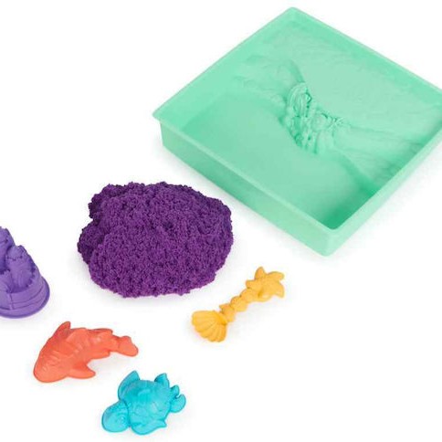 Spin Master Παιχνίδι Κατασκευών με Άμμο Kinetic Sand: Sandbox Purple για Παιδιά 3+ Ετών