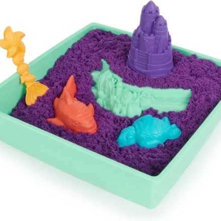 Spin Master Παιχνίδι Κατασκευών με Άμμο Kinetic Sand: Sandbox Purple για Παιδιά 3+ Ετών