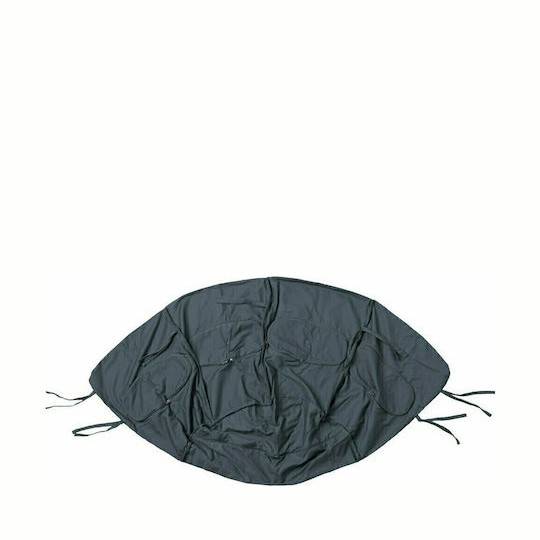 Globo Κρεμαστή Κούνια Φωλιά με Μαξιλάρι Ξύλινη Anthracite Αντοχής έως 120kg Μ121xΠ69xΥ118cm