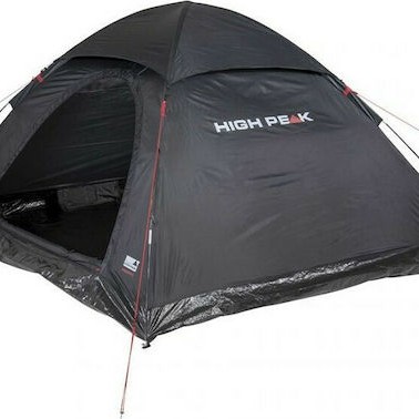 High Peak Monodome Σκηνή Camping Igloo Μαύρη 3 Εποχών για 4 Άτομα 240x210x130εκ.