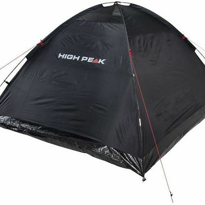 High Peak Monodome Σκηνή Camping Igloo Μαύρη 3 Εποχών για 4 Άτομα 240x210x130εκ.