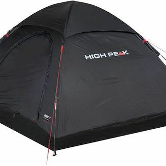High Peak Monodome Σκηνή Camping Igloo Μαύρη 3 Εποχών για 4 Άτομα 240x210x130εκ.