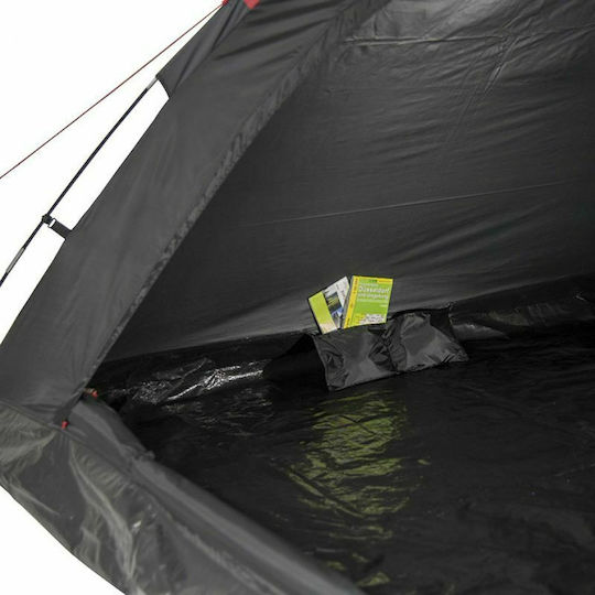 High Peak Monodome Σκηνή Camping Igloo Μαύρη 3 Εποχών για 4 Άτομα 240x210x130εκ.