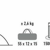 High Peak Monodome Σκηνή Camping Igloo Μαύρη 3 Εποχών για 4 Άτομα 240x210x130εκ.