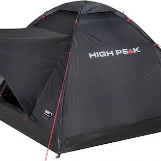 High Peak Beaver 3 Σκηνή Camping Igloo Μαύρη 3 Εποχών για 3 Άτομα 200x180x120εκ.